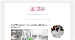 Desktop Screenshot of livesophia.com